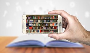 books on smartphone